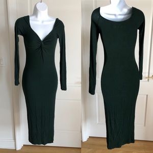 Enza Costa Knotted Green Dress
